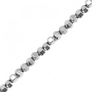 Hematite beads hexagon 2mm Silver